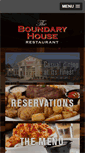 Mobile Screenshot of boundaryhouserestaurant.com