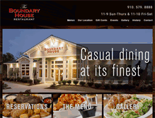 Tablet Screenshot of boundaryhouserestaurant.com